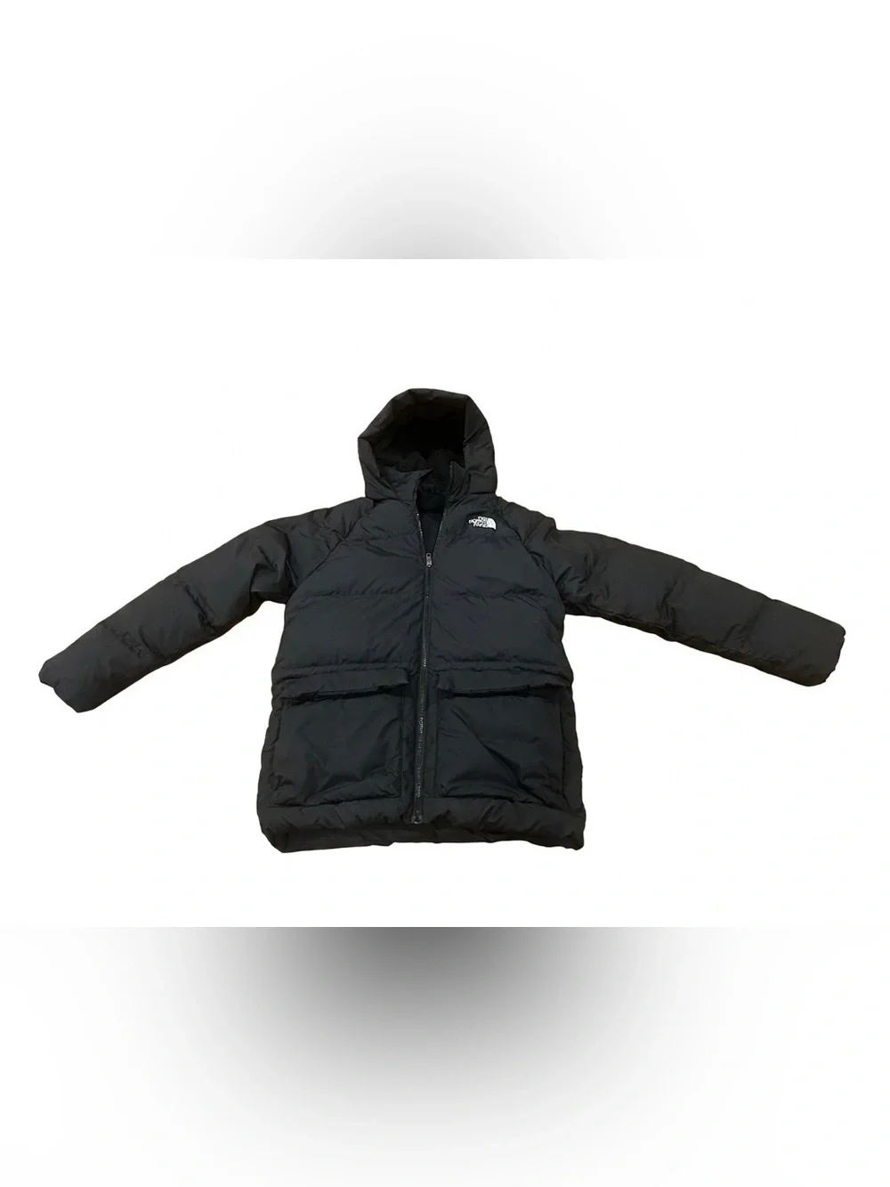 The North Face Teen North Down Fleece-Lined Short Parka Jacket Black‎ XL 14/16⁠